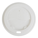 Amenity Services Hot Cup Sip Lid White 90mm Fits 10 Oz. 12 Oz. 16 Oz. Cups Plug Fit Unwrapped 1000 Per Case Price Per Case